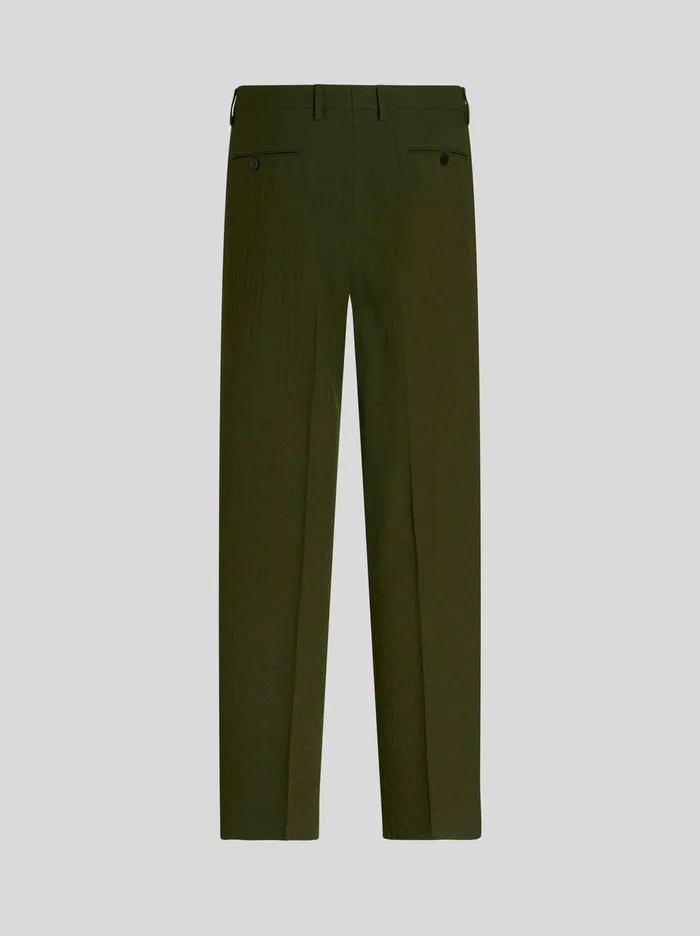 Men Jacquard Trousers Etro Trousers
