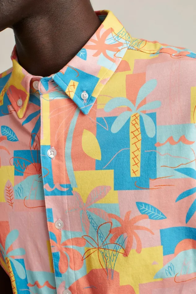 Men Jersey Riviera Shirt Island Time Bonobos Short Sleeve Shirts