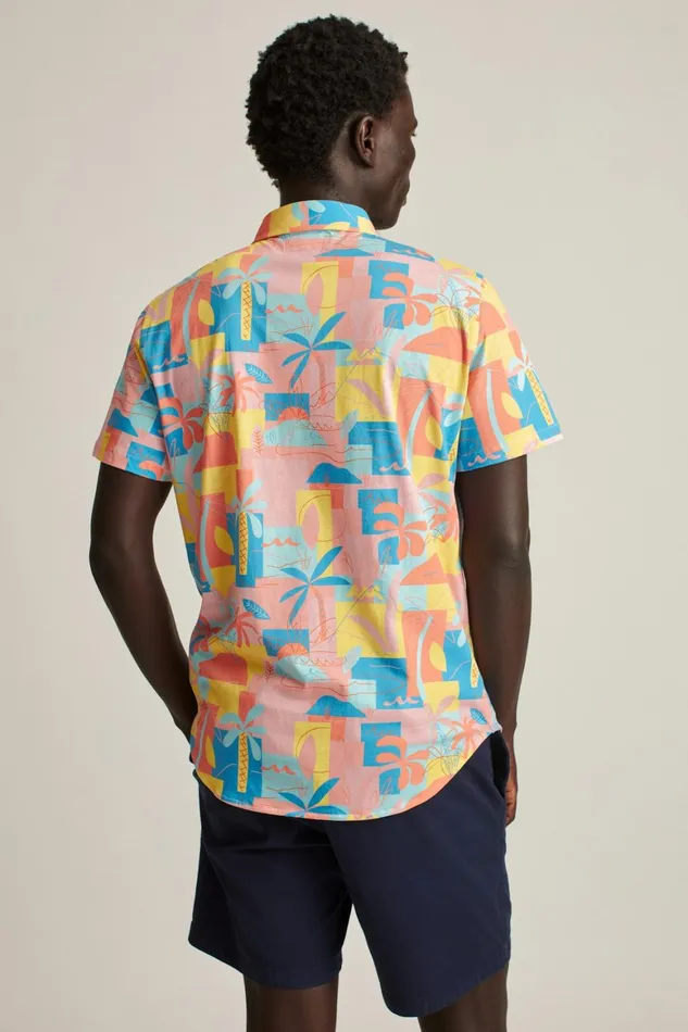 Men Jersey Riviera Shirt Island Time Bonobos Short Sleeve Shirts