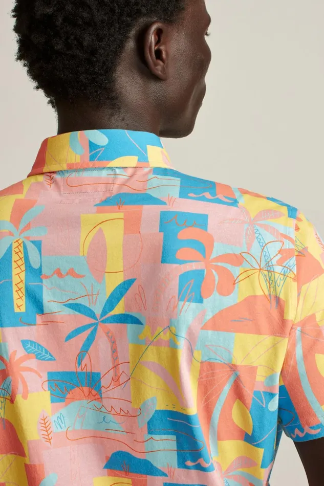 Men Jersey Riviera Shirt Island Time Bonobos Short Sleeve Shirts