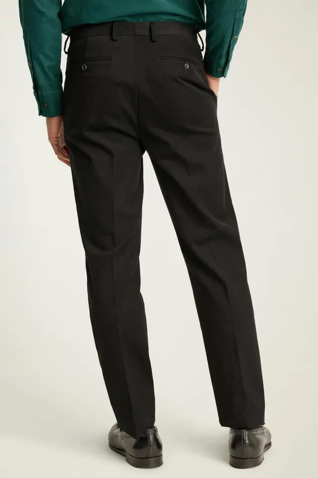 Men Jetsetter Italian Brushed Cotton Dress Pant Black Bonobos Dress Pants