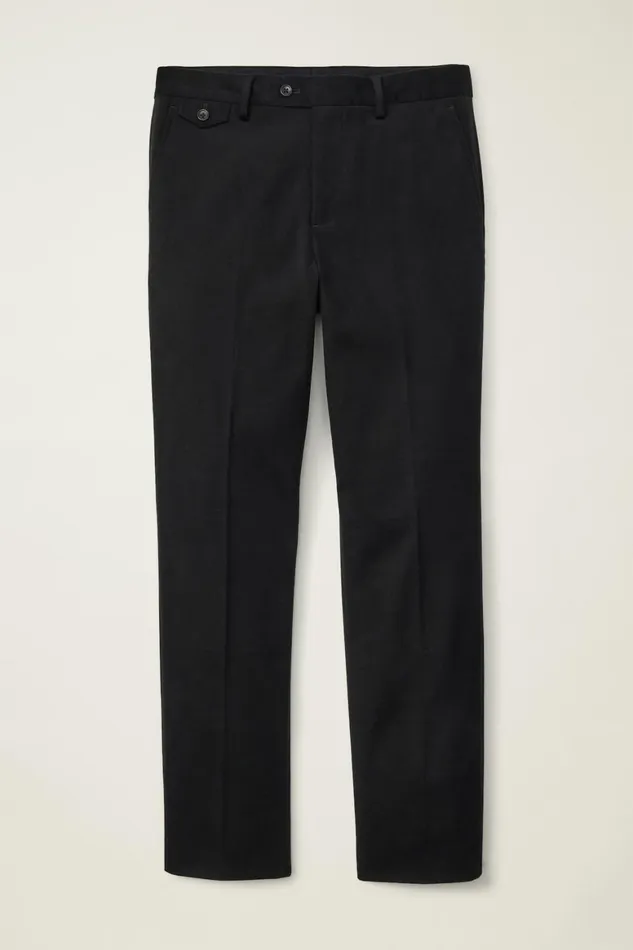 Men Jetsetter Italian Brushed Cotton Dress Pant Black Bonobos Dress Pants