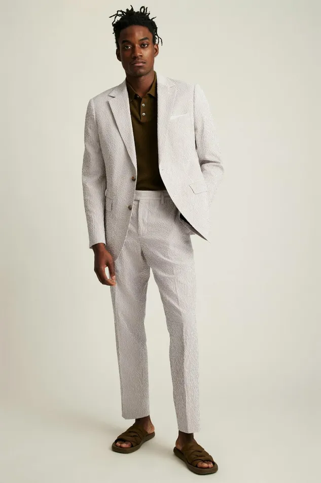 Men Jetsetter Italian Seersucker Blazer Khaki And White Stripe Bonobos Blazers and Sport Coats Men Jetsetter Italian Seersucker Blazer Khaki And White Stripe Bonobos Blazers and Sport Coats
