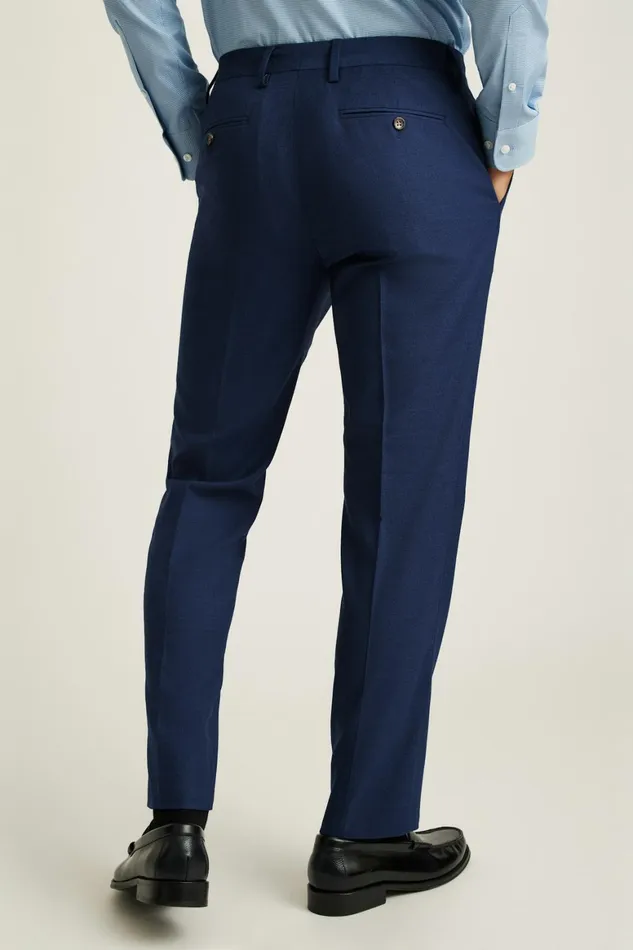 Men Jetsetter Italian Wool Dress Pant Bright Navy Sharkskin Bonobos Dress Pants