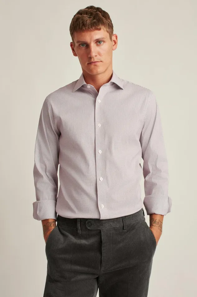 Men Jetsetter Stretch Dress Shirt Cranberry Graph Check Bonobos Business Casual Shirts