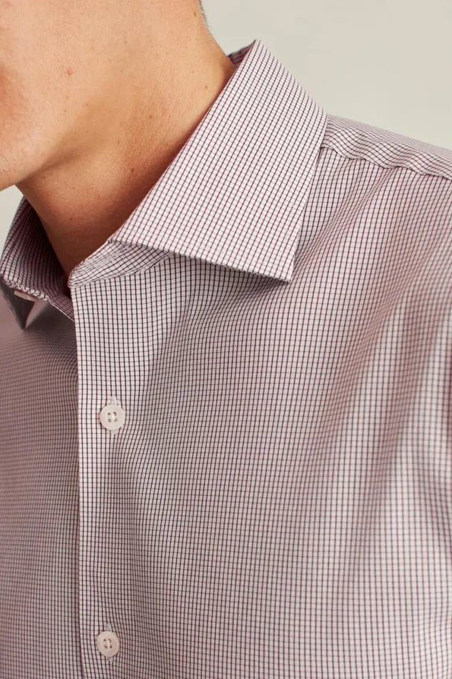Men Jetsetter Stretch Dress Shirt Cranberry Graph Check Bonobos Business Casual Shirts