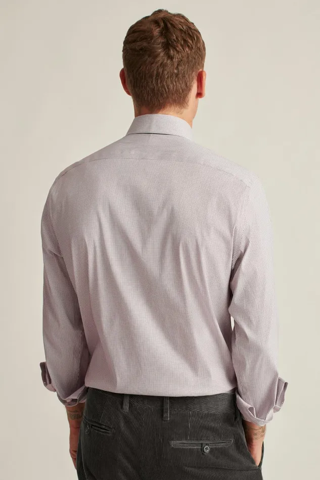 Men Jetsetter Stretch Dress Shirt Cranberry Graph Check Bonobos Business Casual Shirts
