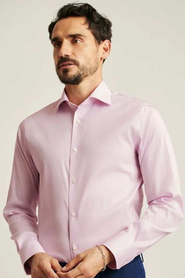 Men Jetsetter Stretch Dress Shirt Lilac Micro Stripe Bonobos Business Casual Shirts