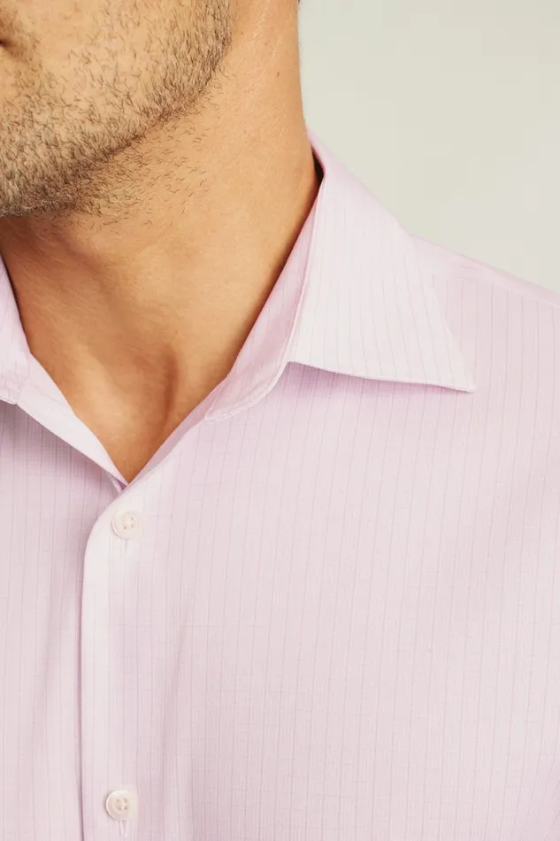 Men Jetsetter Stretch Dress Shirt Pink Enzo Plaid Bonobos Business Casual Shirts