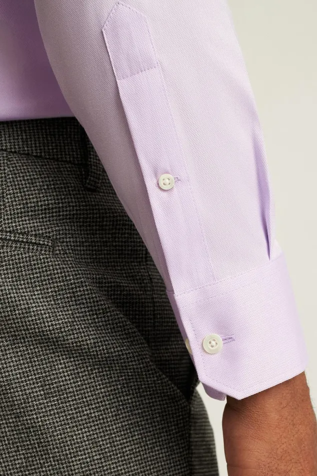 Men Jetsetter Stretch Dress Shirt Textured Lilac Bonobos Business Casual Shirts