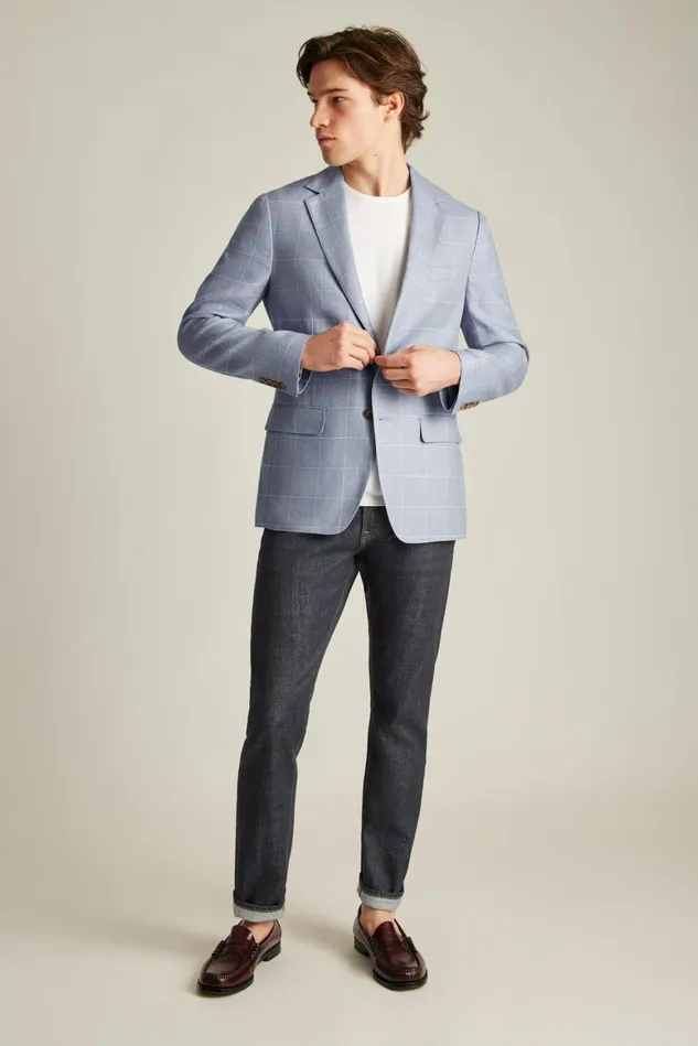Men Jetsetter Unconstructed Blazer Light Blue Windowpane Bonobos Blazers and Sport Coats Men Jetsetter Unconstructed Blazer Light Blue Windowpane Bonobos Blazers and Sport Coats