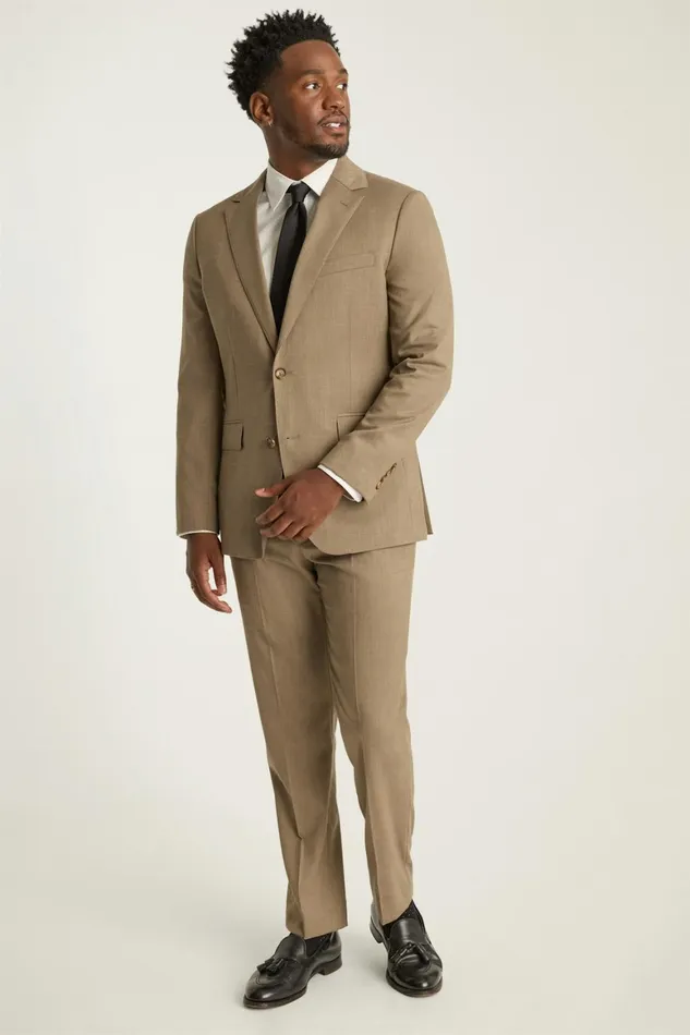 Men Jetsetter Wool Blazer Tan Bonobos Blazers and Sport Coats