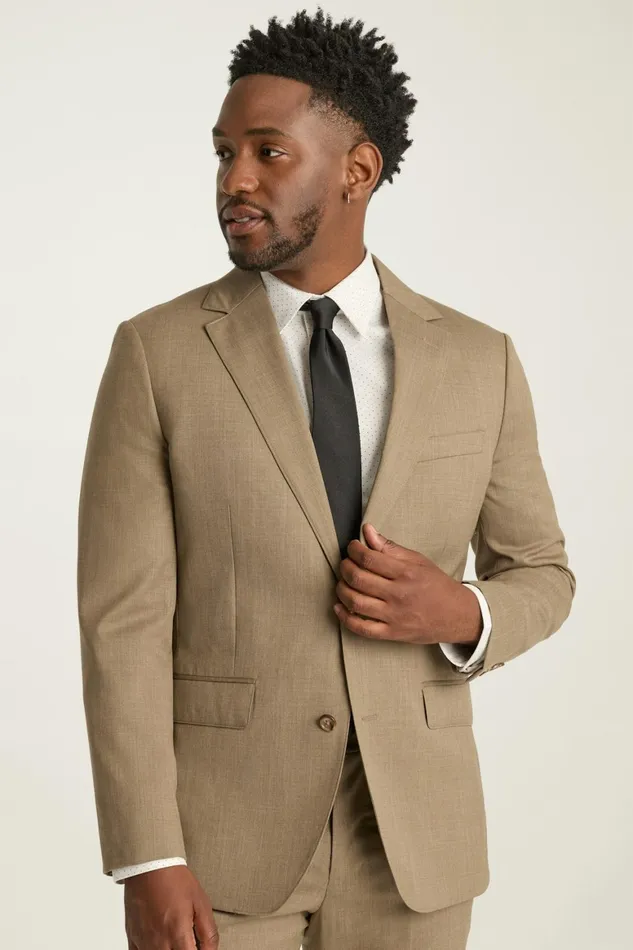 Men Jetsetter Wool Blazer Tan Bonobos Blazers and Sport Coats