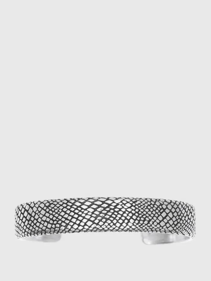 Men Jewelry John Varvatos SNAKESKIN CUFF Silver