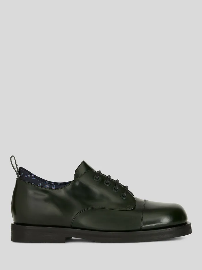 Men LaceUp Shoes With Paisley Pattern Etro LaceUp Shoes