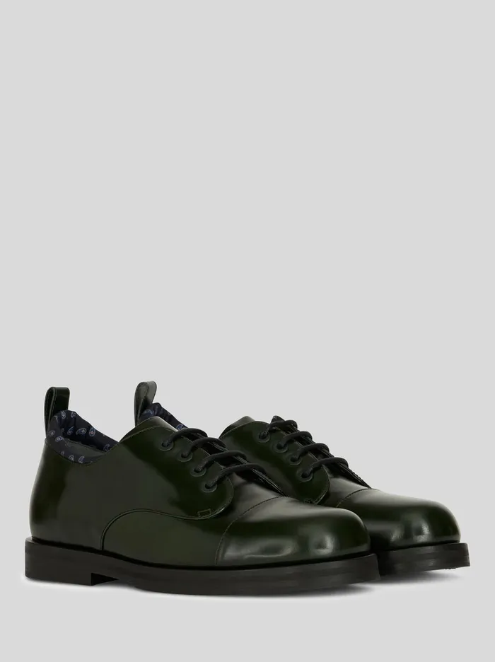 Men LaceUp Shoes With Paisley Pattern Etro LaceUp Shoes