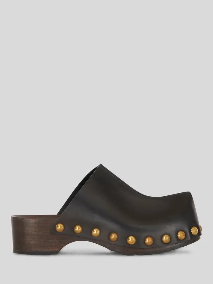 Men Leather Clogs Etro Sandals And Clogs