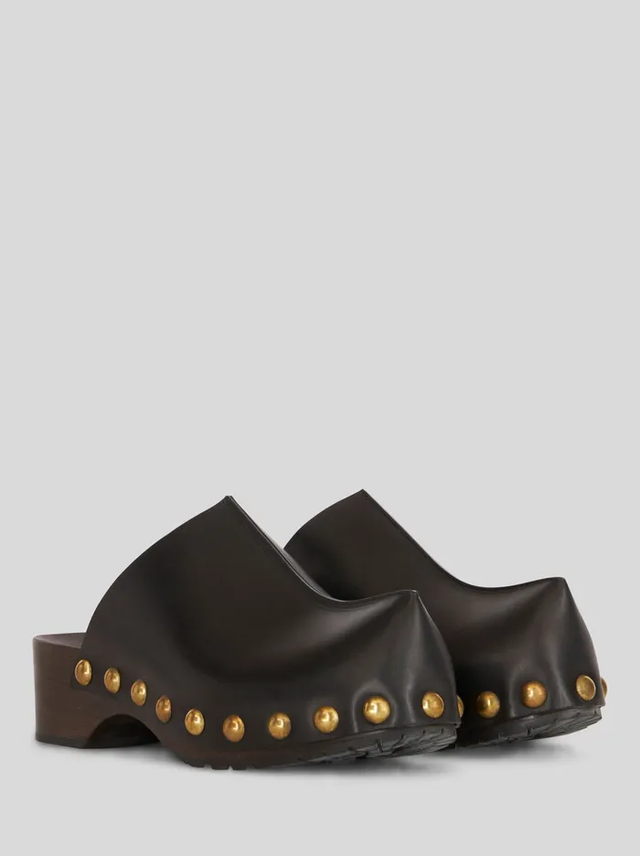 Men Leather Clogs Etro Sandals And Clogs