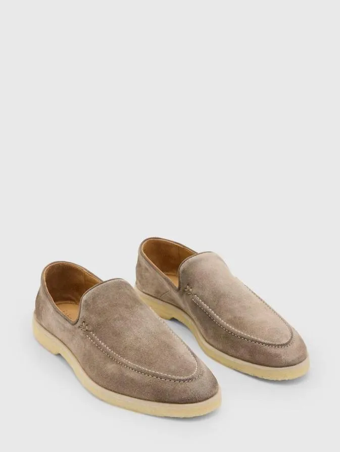 Men Leather Shoes John Varvatos THOMPSON LOAFER Carbon Grey