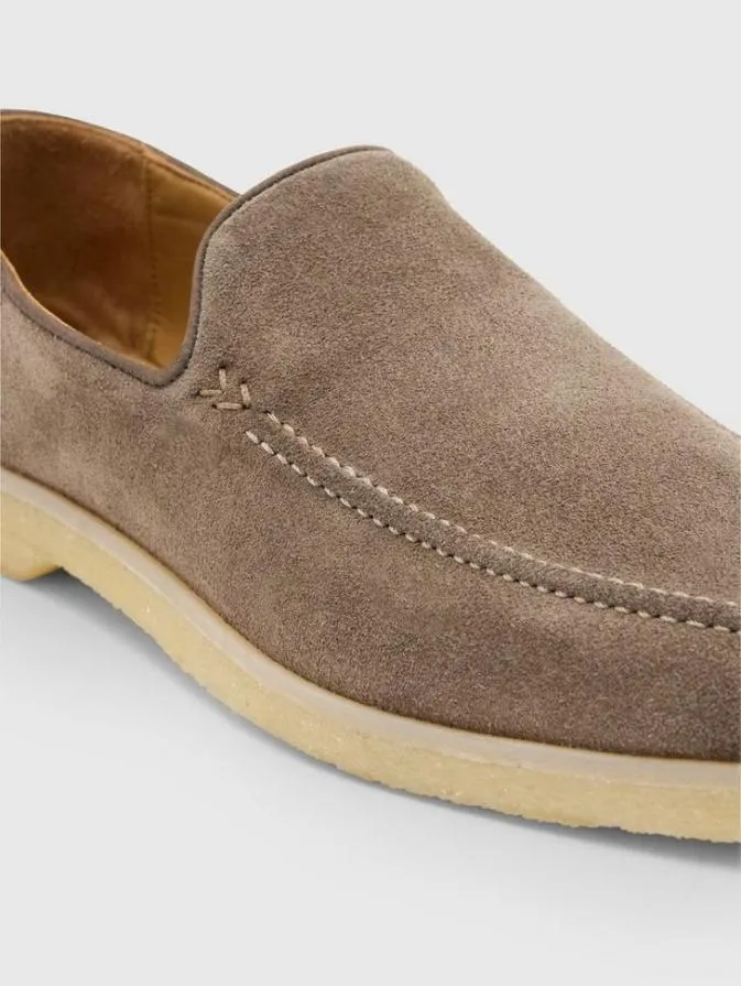 Men Leather Shoes John Varvatos THOMPSON LOAFER Carbon Grey