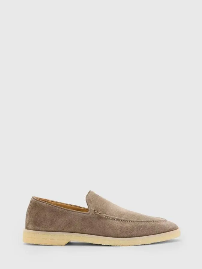 Men Leather Shoes John Varvatos THOMPSON LOAFER Carbon Grey