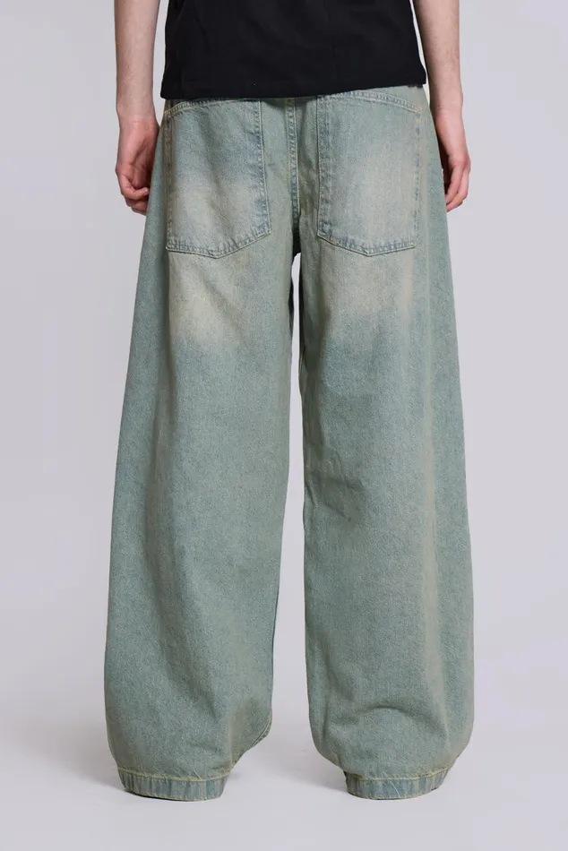 Men Light Wash Colossus Jeans Jaded London Baggy Jeans