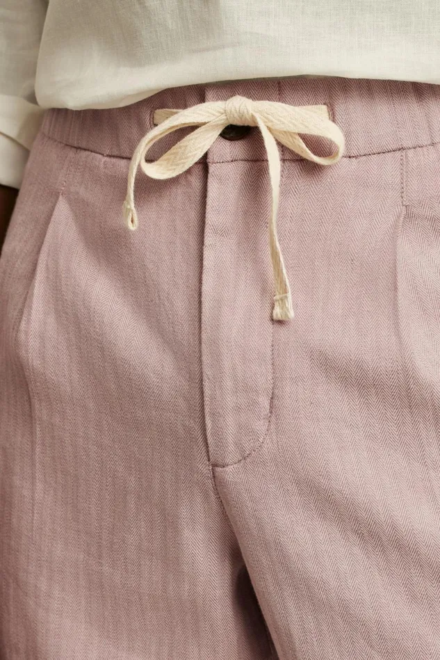 Men Linen Blend Boardwalk Pant Dusty Orchid Bonobos Seasonal Pants