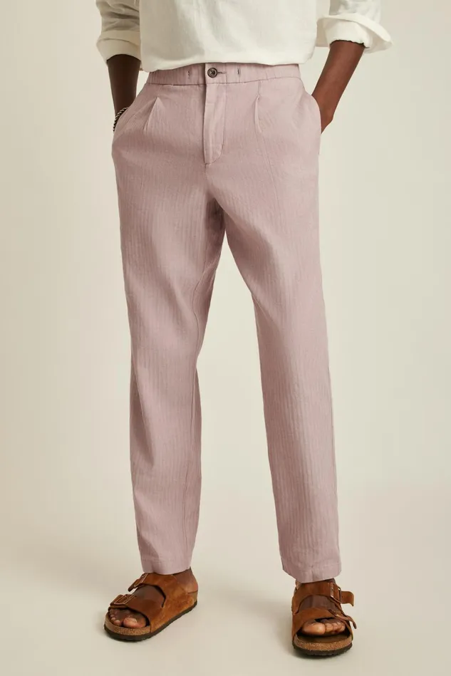 Men Linen Blend Boardwalk Pant Dusty Orchid Bonobos Seasonal Pants