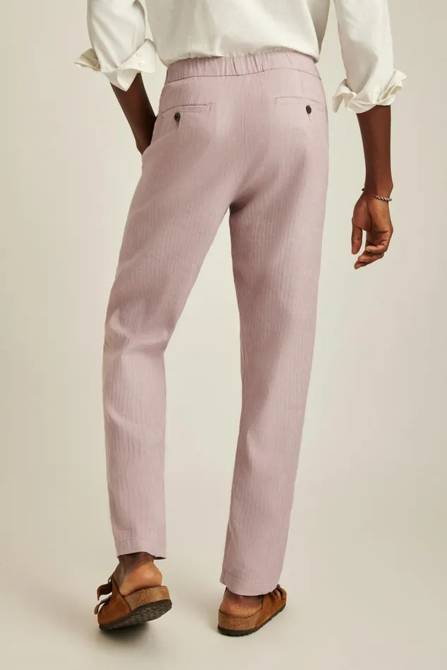 Men Linen Blend Boardwalk Pant Dusty Orchid Bonobos Seasonal Pants