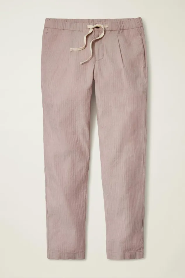 Men Linen Blend Boardwalk Pant Dusty Orchid Bonobos Seasonal Pants