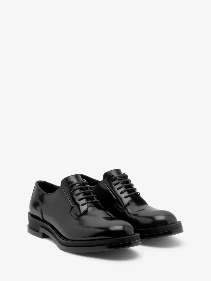 Men Loafers And Lace Ups Alexander McQueen Float Lace Up Blacktransparent