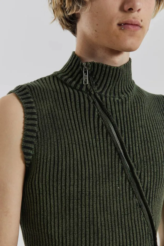 Men Lure Asymmetric Knit Jaded London TShirts and Vests