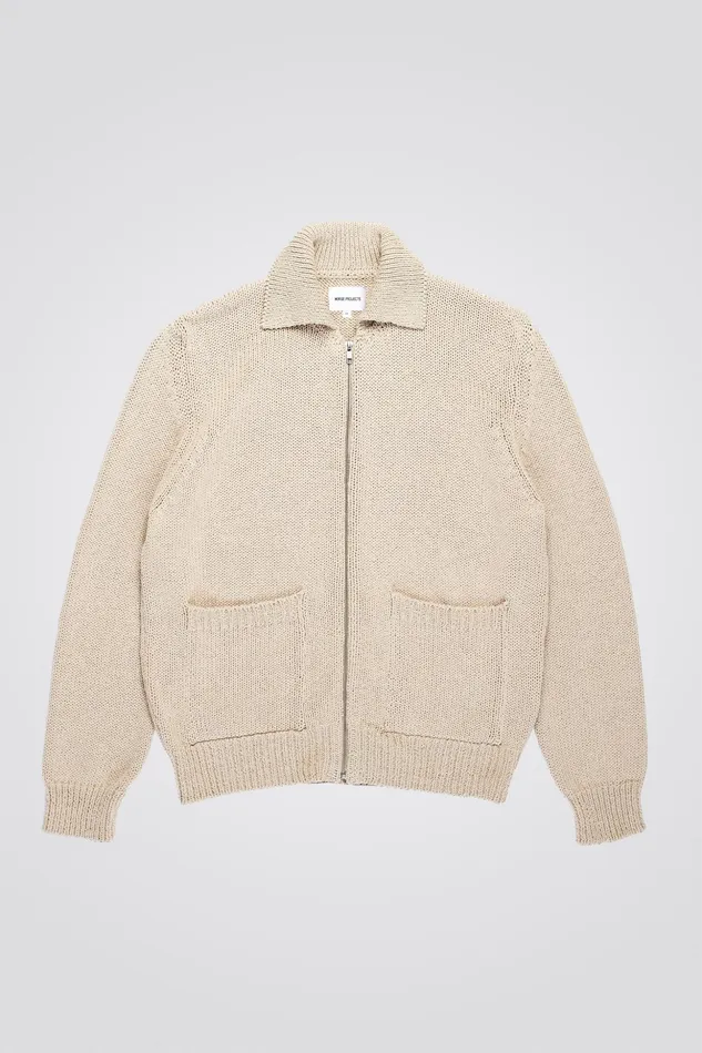 Men Norse Projects Knitwear Erik Cotton Jacket Tan