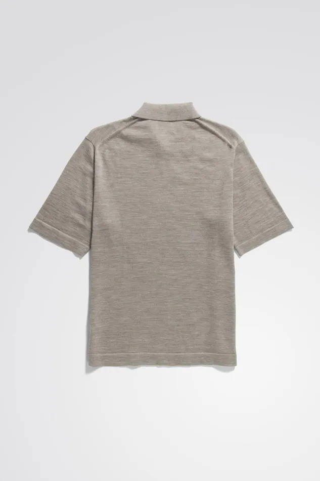 Men Norse Projects Knitwear Jon Tech Merino SS Polo Sand