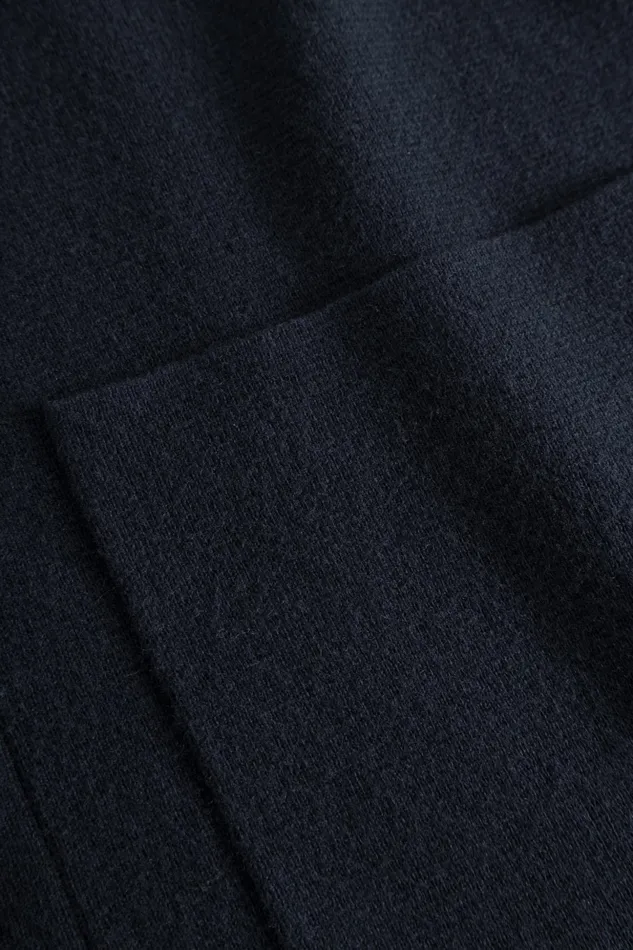 Men Norse Projects Knitwear Kian Merino Cotton Milano Polo Dark Navy