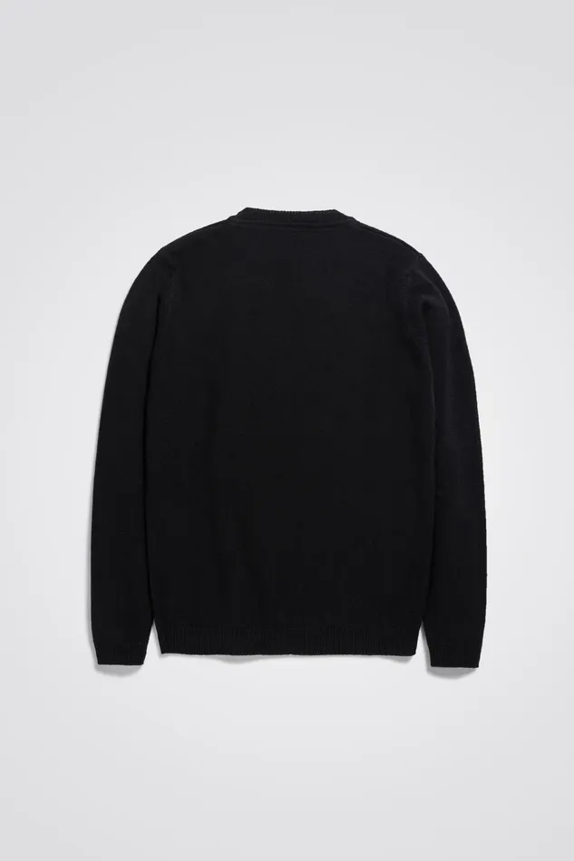 Men Norse Projects Knitwear Sigfred Merino Lambswool Sweater Black