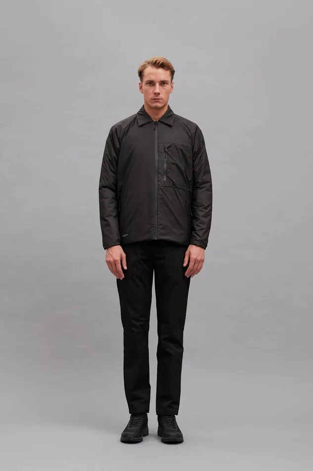 Men Norse Projects Outerwear Pertex Quantum Midlayer Shirt Black