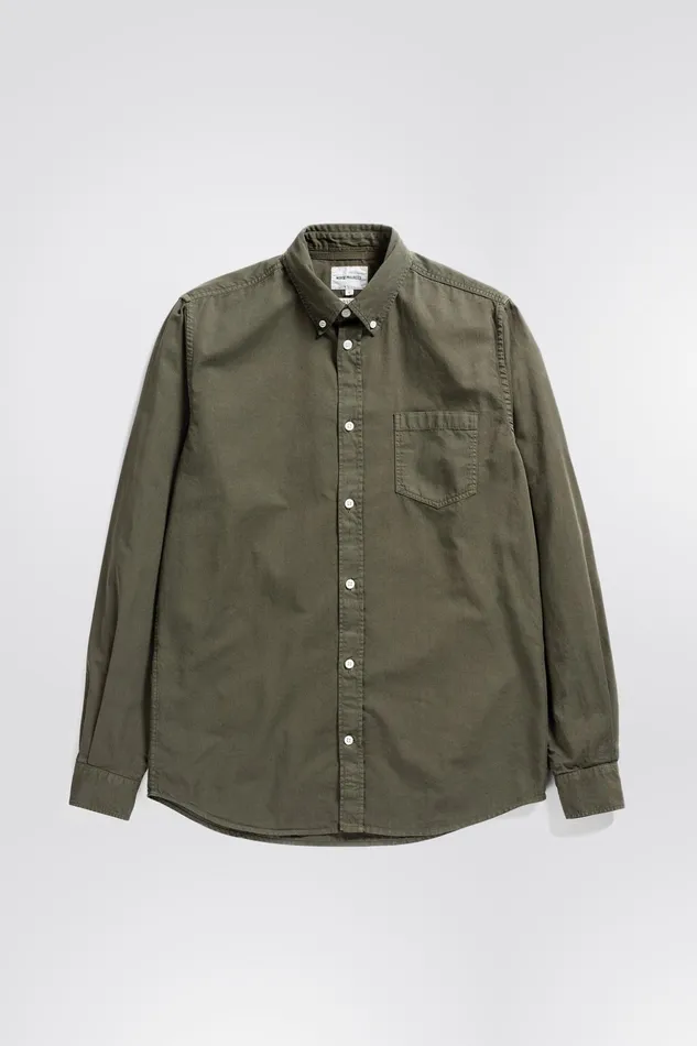 Men Norse Projects Shirting Anton Light Twill Shirt Beech Green