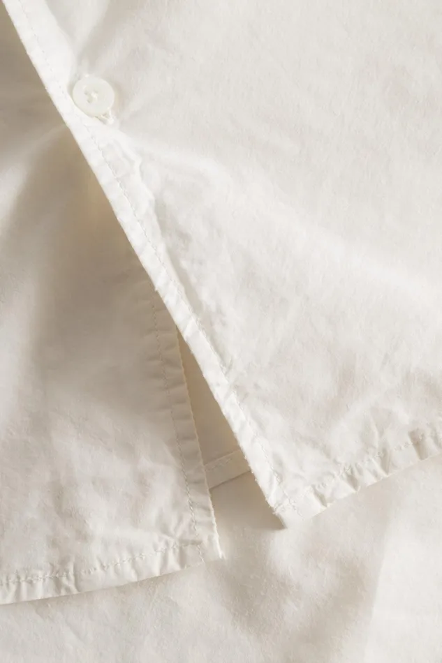 Men Norse Projects Shirting Carsten Cotton Tencel Shirt Enamel White