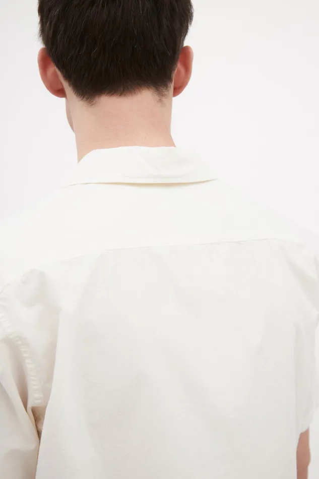 Men Norse Projects Shirting Carsten Cotton Tencel Shirt Enamel White