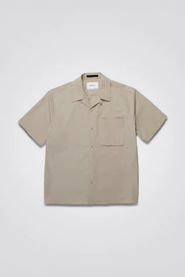 Men Norse Projects Shirting Carsten Travel Light Light Khaki