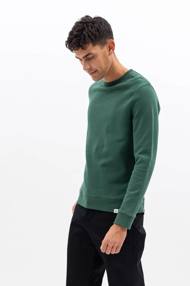 Men Norse Projects Sweatshirts Vagn Classic Crew Dartmouth Green