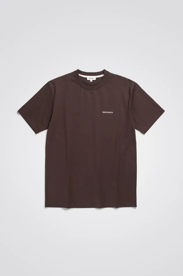 Men Norse Projects TShirts Johannes Logo Tshirt Heathland Brown