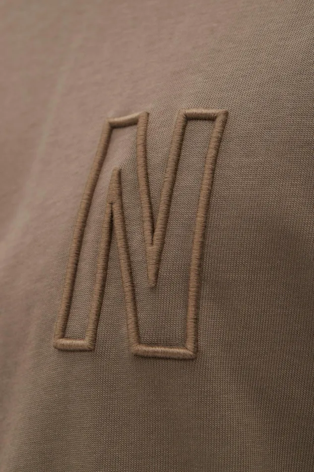 Men Norse Projects TShirts Simon Loose N Logo TShirt Sediment Green