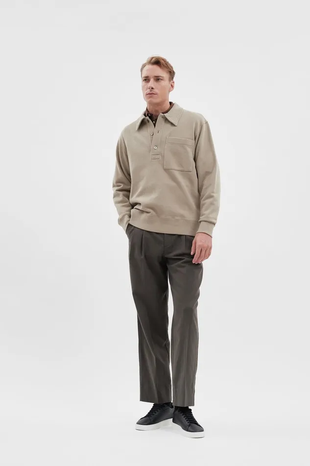 Men Norse Projects Trousers Aros Regular Light Stretch Chino Espresso