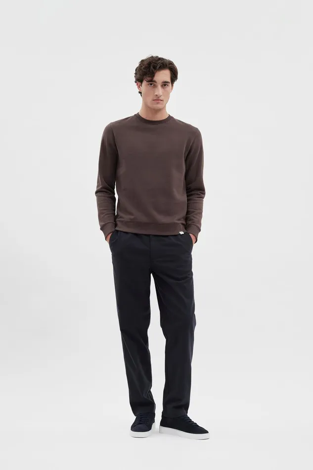 Men Norse Projects Trousers Aros Regular Light Stretch Chino Espresso