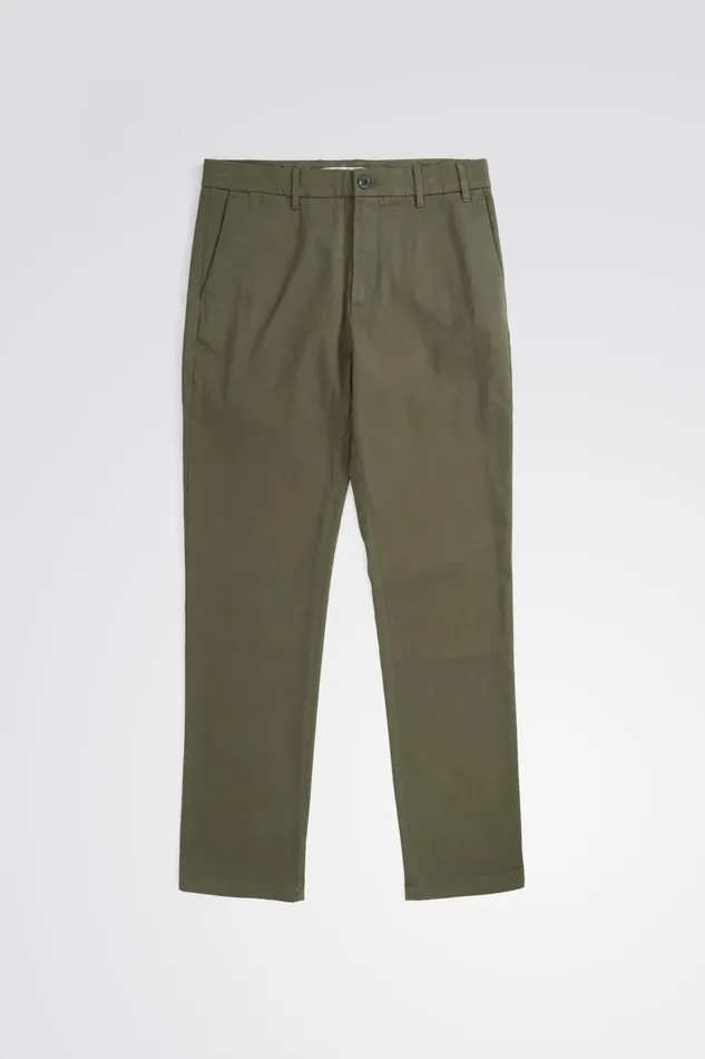 Men Norse Projects Trousers Aros Slim Light Stretch Chino Sediment Green