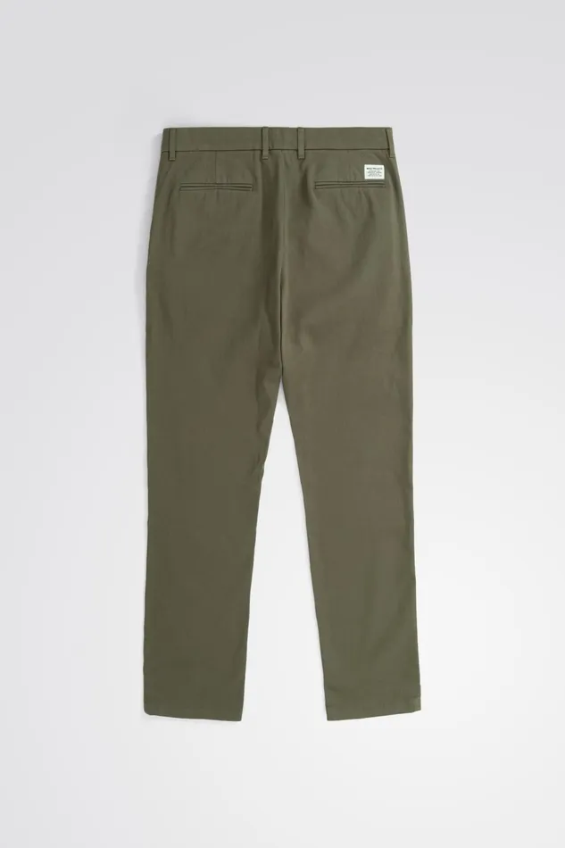 Men Norse Projects Trousers Aros Slim Light Stretch Chino Sediment Green