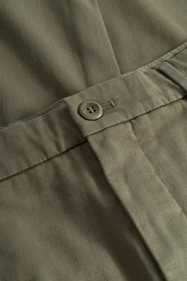 Men Norse Projects Trousers Aros Slim Light Stretch Chino Sediment Green