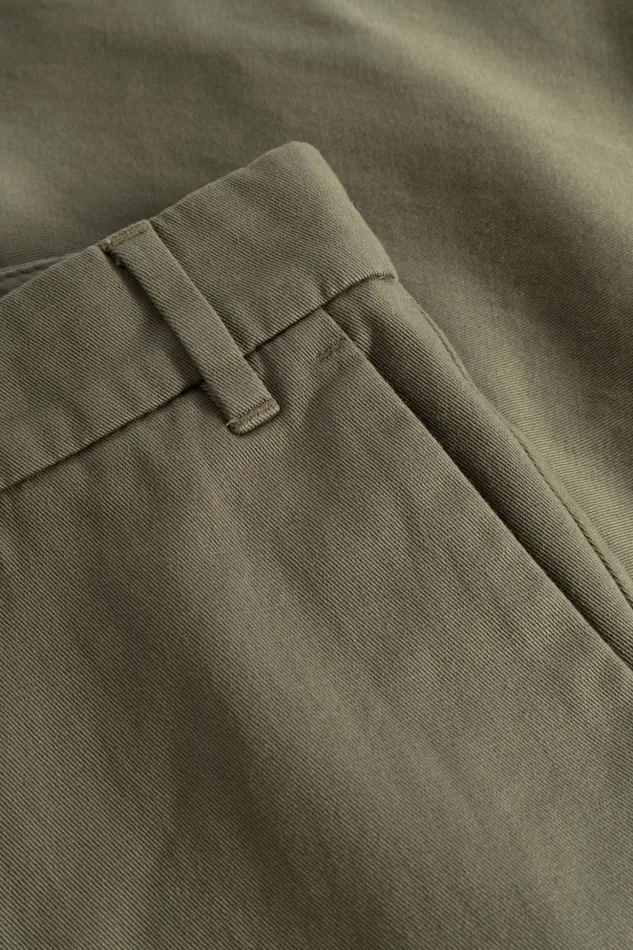 Men Norse Projects Trousers Aros Slim Light Stretch Chino Sediment Green